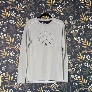 ZYIA Active ZYIA White Honeycomb Long Sleeve Size S Men’s